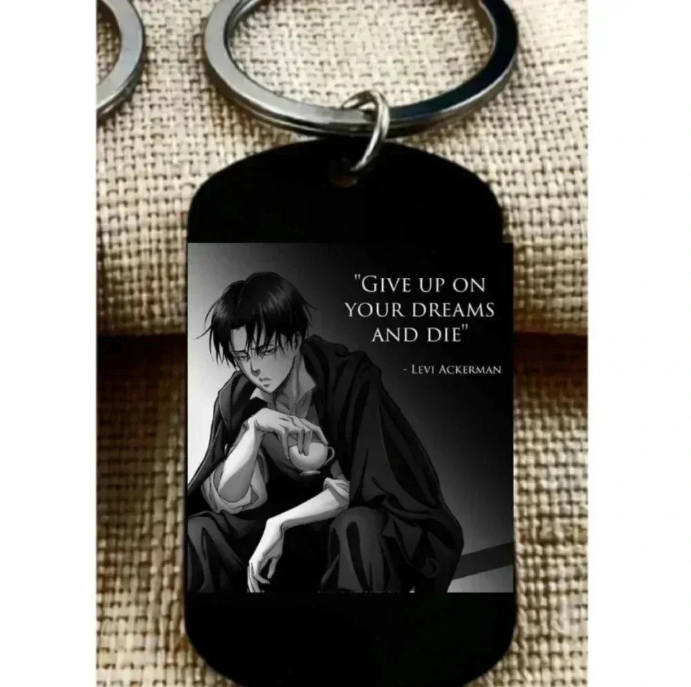 Attack On Titan Levi Ackerman give up your dream and die Keychain